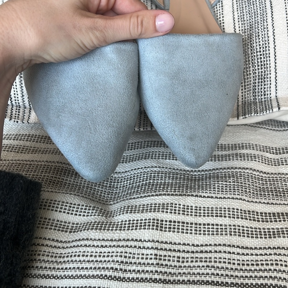 Blue Suede Flats - Picture 3 of 3